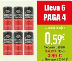 Masymas Estrella galicia - cerveza oferta