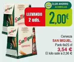 Masymas San miguel - cerveza oferta
