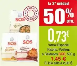 Masymas Sos - arroz especial risotto postres o caldo oferta