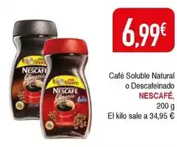 Masymas Nescafé - café soluble natural o descafeinado oferta