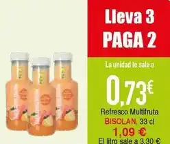 Masymas Bisolán - refresco multifruta oferta