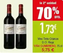 Masymas Viña cumbrero - vino tinto crianza d.o. rioja oferta