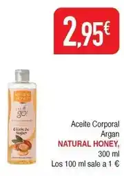 Masymas Natural honey - aceite corporal argan oferta