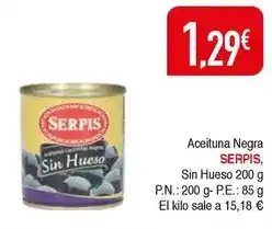 Masymas Serpis - aceituna negra sin hueso oferta