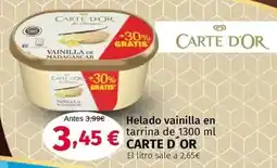 Maskom Supermercados Carte d'or - harina de vainilla en tarrina oferta