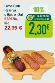 Masymas España - lomo gran reserva o bajo en sal oferta