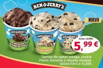 Maskom Supermercados Mango - tarrina de sweet mango, cookie choco, brownie o chunky monkey oferta