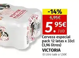 Maskom Supermercados Victoria - cerveza especial oferta