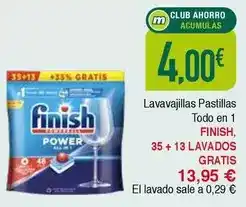 Masymas Finish - lavavajillas pastillas todo en 1 oferta