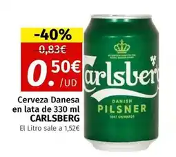 Maskom Supermercados Carlsberg - cerveza danesa en lata oferta