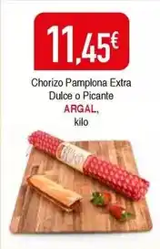 Masymas Argal - chorizo pamplona extra dulce o picante oferta