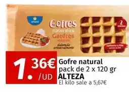 Maskom Supermercados Alteza - gofre natural pack de 2 x 120 gr oferta