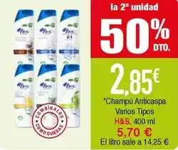 Masymas H&s - champú anticaspa oferta