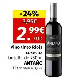 Maskom Supermercados De antaño - vino tinto rioja cosecha oferta