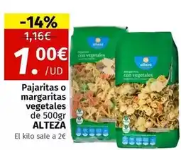 Maskom Supermercados Alteza - pajaritas o margaritas vegetales oferta