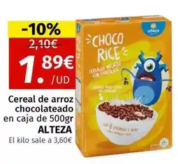 Maskom Supermercados Alteza - cereal de arroz chocolateado en caja oferta