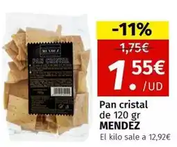 Maskom Supermercados Mendez - pan cristal oferta