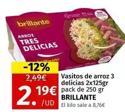 Maskom Supermercados Brillante - vasitos de arroz 3 delicias oferta