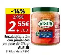Maskom Supermercados Alsur - ensaladilla atun con pimientos oferta