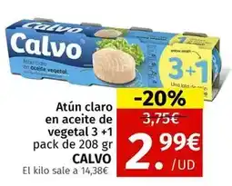 Maskom Supermercados Calvo - atun claro en aceite de vegetal oferta