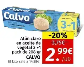 Maskom Supermercados Calvo - atun claro en aceite de vegetal oferta