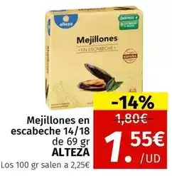 Maskom Supermercados Alteza - mejillones en escabeche oferta