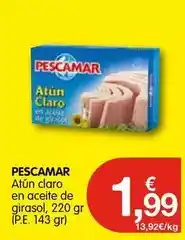 CashDiplo Pescamar - atun claro en aceite de girasol oferta