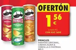 CashDiplo Pringles - papatas original, crema acia & cebolla o paprika oferta