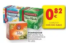 CashDiplo Pompadour - infusion tila,poleo/menta o manzanilla oferta
