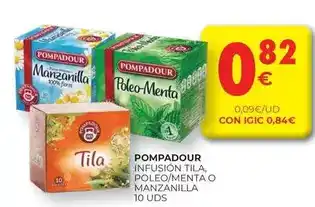 CashDiplo Pompadour - infusion tila,poleo/menta o manzanilla oferta