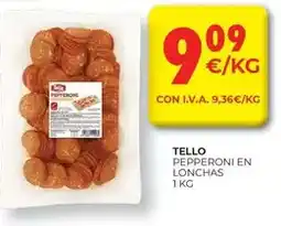 CashDiplo Tello - pelperoni en lonchas oferta
