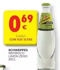 CashDiplo Schweppes - refresco limon zero oferta