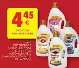 CashDiplo Oro - detergente marsella, rosa mosqueta, automaticas o naranja & sandalo oferta