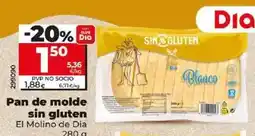 Dia El molino de dia - pan de molde sin gluten oferta