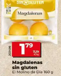 Dia El molino de dia - magdalenas sin gluten oferta