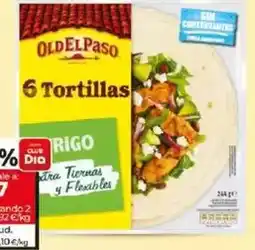 Dia Old el paso - tortillas de harina de trigo oferta