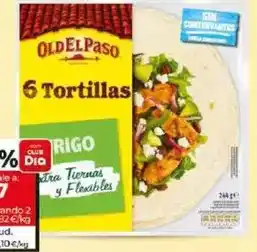 Dia Old el paso - tortillas de harina de trigo oferta