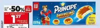 Dia Lu - galletas príncipe estrellas de chocolate con leche oferta