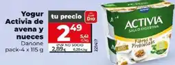 Dia Danone - yogur activia de avena y nueces oferta