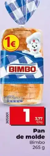Dia Bimbo - pan de molde oferta