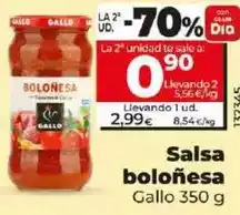 Dia Gallo - salsa boloñesa oferta