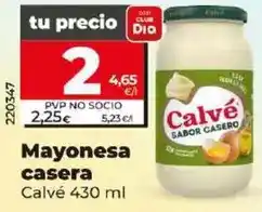 Dia Calvé - mayonesa casera oferta