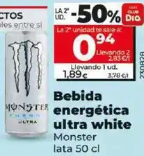 Dia Monster - bebida energética ultra white oferta
