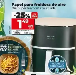Dia Dia super paco - papel para freidora de aire oferta