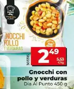 Dia Dia al punto - gnocchi con pollo y verduras oferta