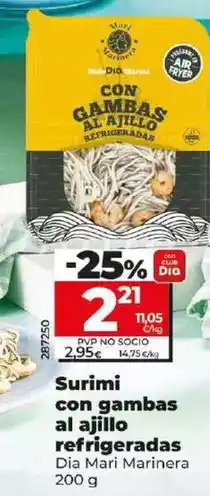 Dia Dia mari marinera - surimi con gambas al ajillo refrigeradas oferta