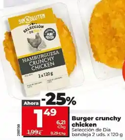 Dia Seleccion de dia - burger crunchy chicken oferta