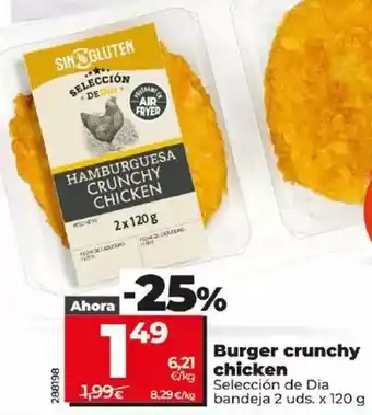 Dia Seleccion de dia - burger crunchy chicken oferta