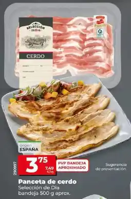 Dia Seleccion de dia - panceta de cerdo oferta