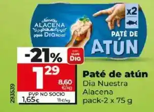 Dia Dia nuestra alacena - paté de atún oferta